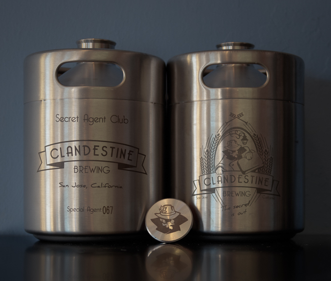 A Clandestine Brewing growler